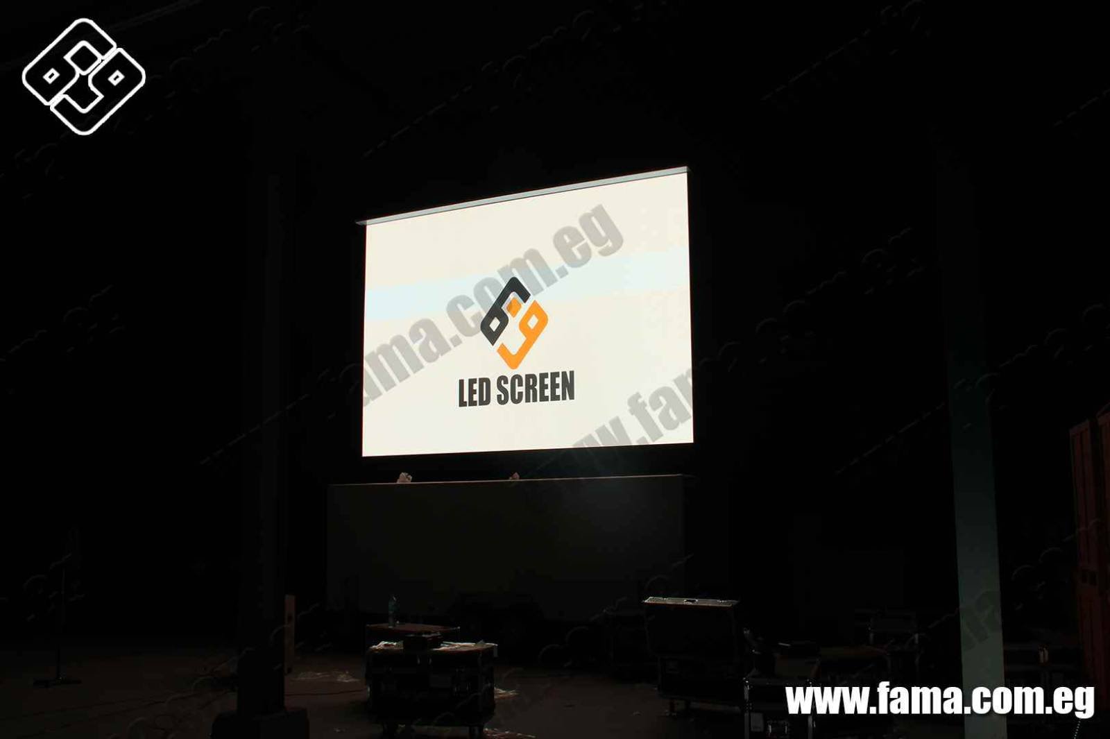 Animated illuminated advertising screens