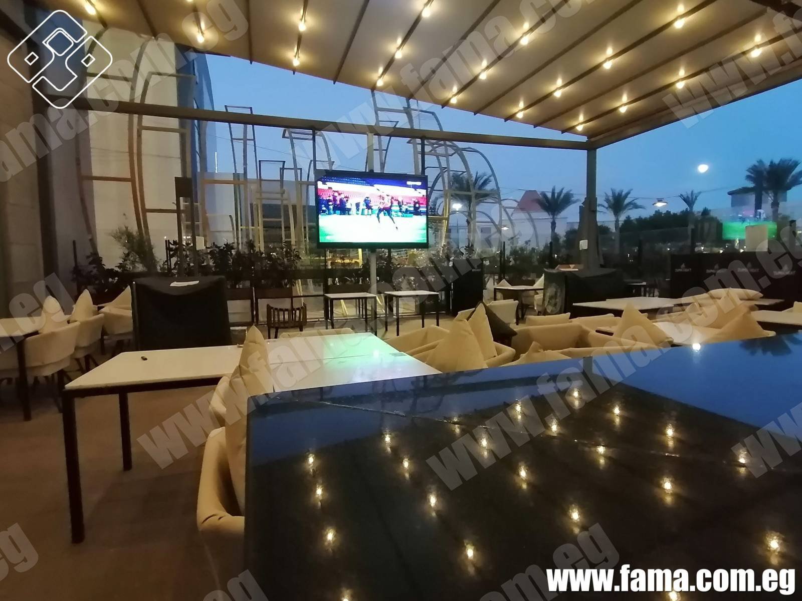 LED screens “television” for cafes and restaurants